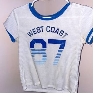 Aeropostale top, white, west coast